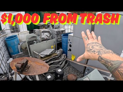 Видео: Утилизация 10 кондиционеров с максимальной прибылью / Mico Scrapping Copper and Aluminum