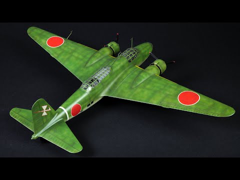 Видео: Я сделал это! Японский самолет Ki-21 ICM 1:48
