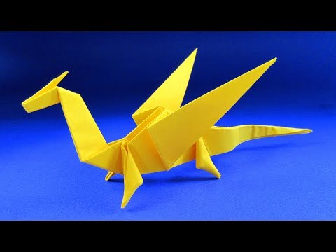 Видео: Как сделать дракона из бумаги. Оригами ДРАКОН из бумаги