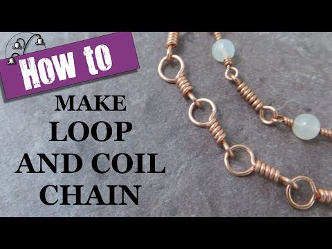 Видео: Изготовление ювелирных цепей – звенья в форме петель и спиралей
