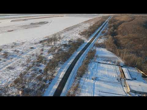 Видео: Камень-Рыболов. Заход на посадку над селом. Ми-8.