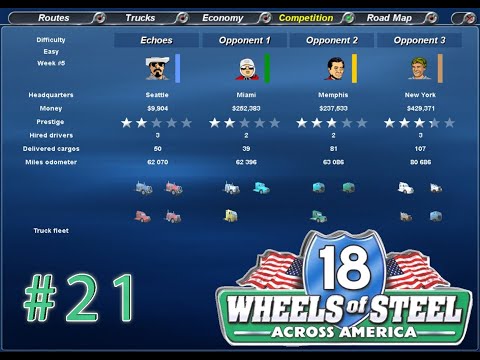 Видео: Жесткая конкуренция ► 18 Wheels of Steel: Across America #20