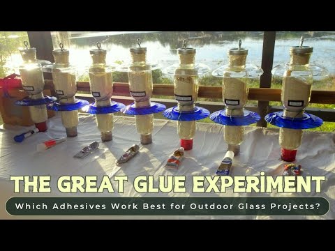 Видео: Большой эксперимент с клеем! — Какие клеи лучше всего подходят для наружных стеклянных проектов? ...