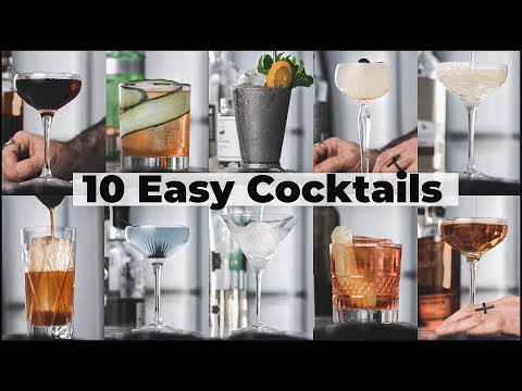 Видео: 10 простых рецептов коктейлей: как приготовить простые коктейли дома