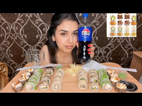 Видео: Роллы 🍱| Мукбанг | День Победы 🥳🎉 | Обо всём по немногу | Не Асмр. ASME EATING SUSHI | MUKBANG.