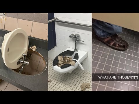 Видео: Туалеты в старших классах отвратительны...