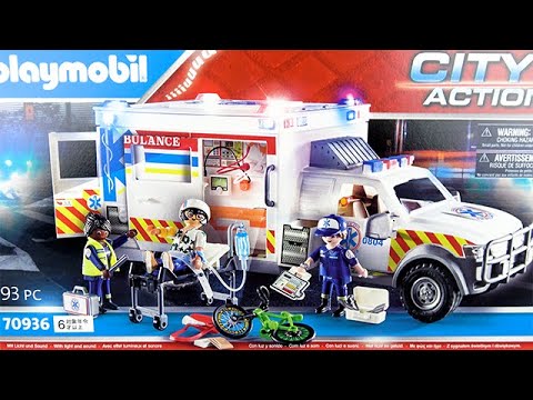 Видео: Давайте откроем и поиграем в «Playmobil City Action Rescue Ambulance 70936» ♪
