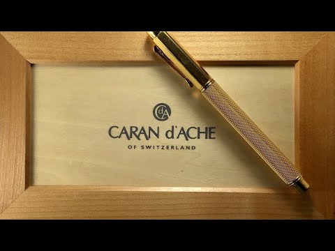 Видео: Обзор перьевой ручки Caran d'Ache Varius Ivanhoe