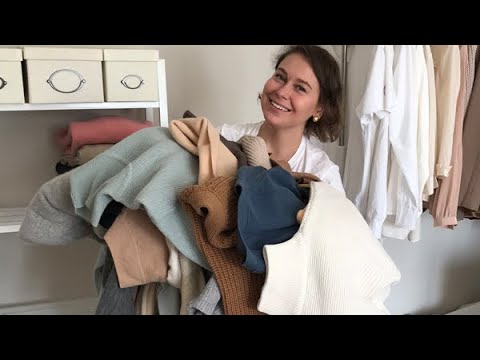 Видео: Гардероб из секонд хенд, обзор моих свитеров, много кашемира.