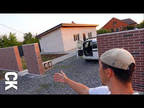 Видео: 🐉ОТДЕЛКА ОРИГИНАЛЬНОГО ЗАБОРА из ГАЗОБЕТОНА ДЛИНОЙ 34 МЕТРА под КИРПИЧ