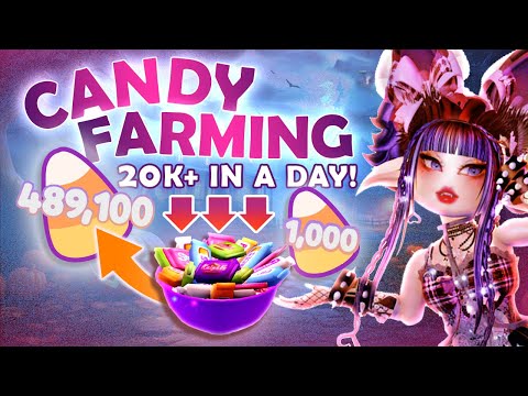 Видео: Как получить 20 тысяч конфет за один день?! 🎃 | Схема выращивания конфет в Royale High 2025