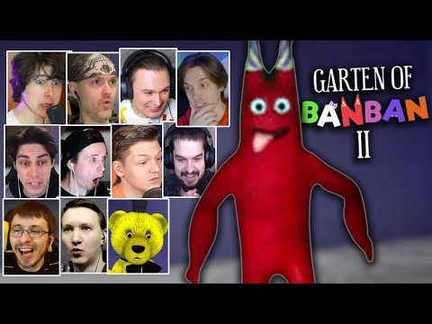 Видео: Реакция Летсплейщиков на Первую Встречу с БанБаном в ГАРТЕН ОФ БАНБАН 2 | Garten of BanBan 2