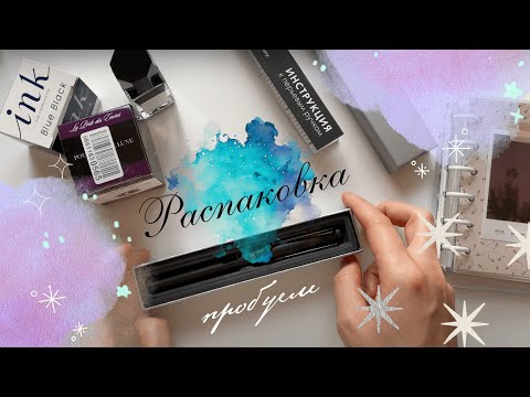 Видео: Распаковка заказа чернил и перьевой ручки Lamy Safari Umbra | planmarzipan