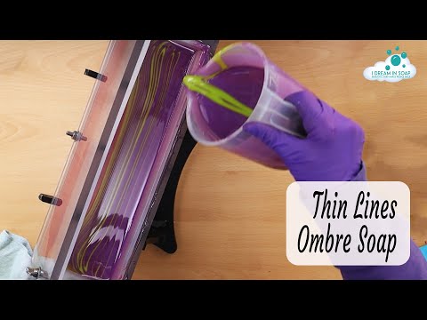 Видео: 🧼🫧Мыловарение холодным способом с использованием техники тонких линий. 🫧🧼
