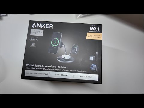 Видео: Зарядная подставка Anker Prime 3-в-1 MagSafe со смарт-дисплеем и Bluetooth за 200 долларов!