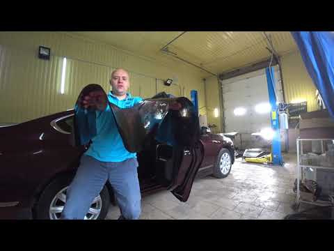 Видео: Nissan Teana 2012 год. Как затонировать пленкой NDFOS PHP Black 05 Pro Series