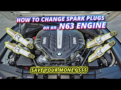 Видео: Установка свечей зажигания BMW N63 2016-2022 550i 650i 750i N63TU