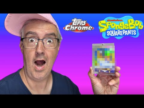 Видео: Topps Chrome SpongeBob 2025: от простого до чудовищного хита! Вытащена важная карта.