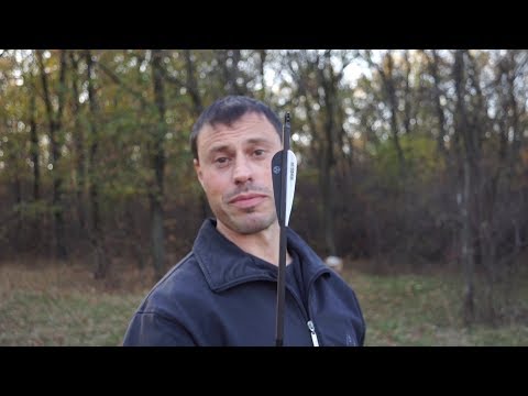 Видео: Как летят стрелы с разным оперением