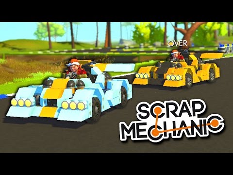 Видео: БЕШЕНЫЕ ГОНКИ НА САМОЙ КРУТОЙ ТРАССЕ В SCRAP MECHANIC