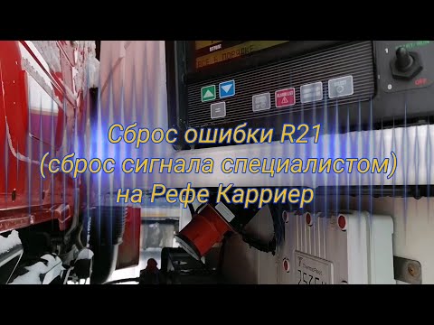 Видео: Ошибка 21 рефрижератор Карриер Вектор - как сбросить аварийный сигнал А21 и запустить РЕФ