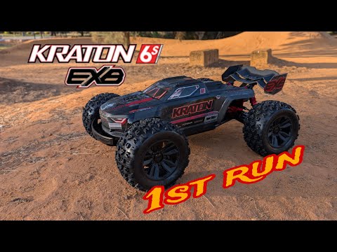 Видео: Arrma Kraton 6s EXB V3 первый запуск... Столько мощи!!!