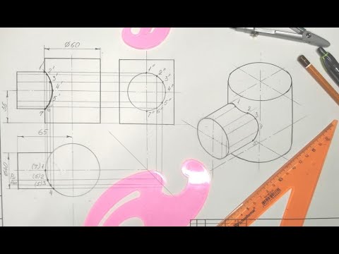 Видео: Как построить ЛИНИЮ ПЕРЕСЕЧЕНИЯ двух ЦИЛИНДРОВ