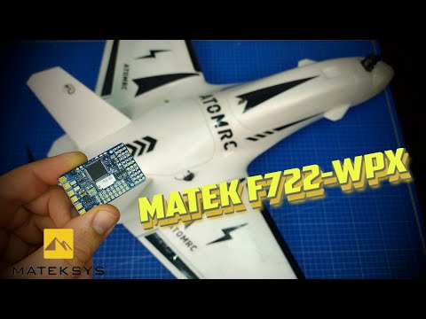 Видео: Matek F722-WPX тесты на крыле ATOMRC Dolphin как подключить и настроить.