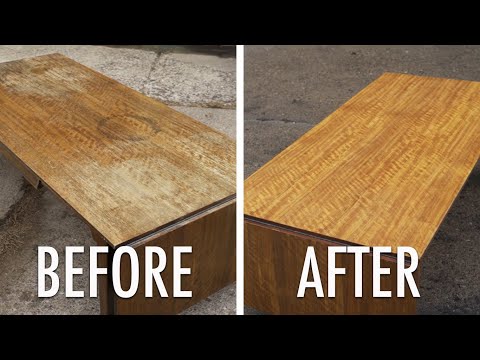 Видео: Журнальный столик середины века отреставрирован и отремонтирован | Drexel Perspective | Спасение ...