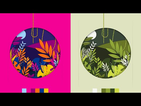 Видео: Измените цветовую схему всего одним щелчком мыши! | Учебное пособие по Adobe Illustrator CC для н...