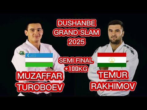 Видео: Рақобати Темур Раҳимов бо Музаффарбек Туробоев дар марҳилаи нимфинали Dushanbe Grand Slam 2025!