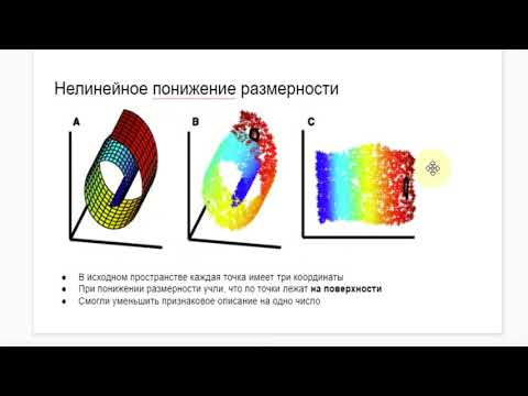 Видео: part2 Нелинейное понижение размерности