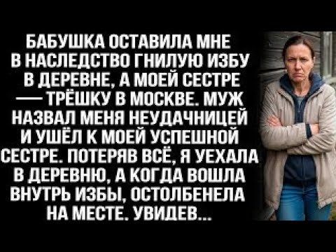 Видео: Бабушка оставила мне в наследство гнилую избу в деревне, а когда я вошла внутрь избы, остолбенелаbq?