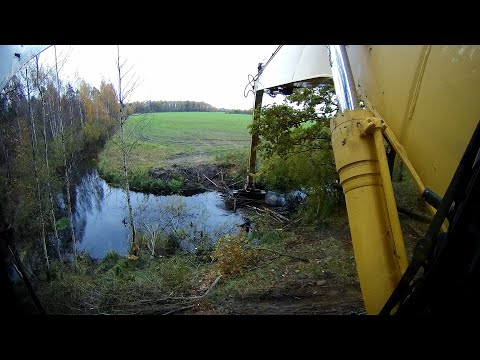 Видео: Очистка русла канавы 1 Часть