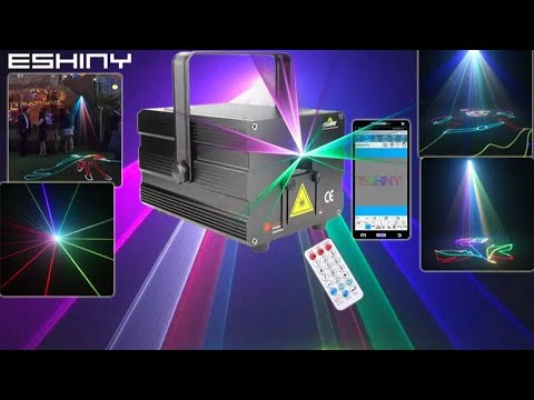 Видео: Анимационный лазерный проектор ESHINY S7N8 Animation laser projector