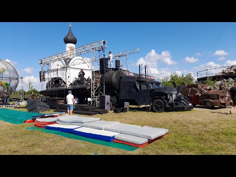 Видео: Байк шоу Ночные Волки в Изборске. Взгляд зрителя.