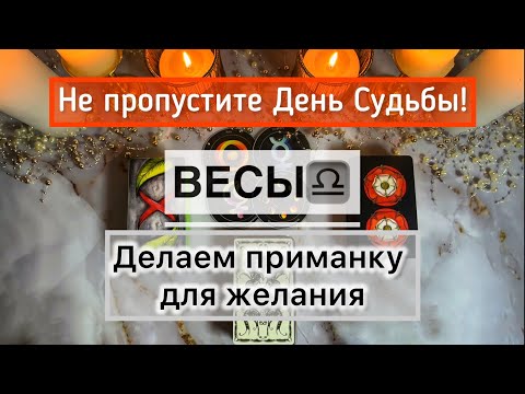 Видео: Весы ♎️ 17 - 23 ноября: таро прогноз и ритуал на День Доли 