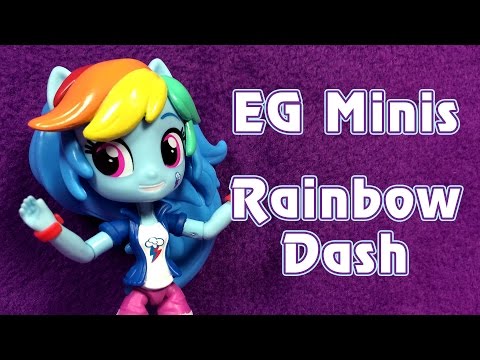 Видео: Рэйнбоу Дэш - мини-девушка Эквестрии (Equestria Girls Minis)