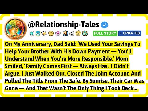 Видео: В мою годовщину папа сказал: «Мы использовали твои сбережения, чтобы помочь твоему брату с... Луч...