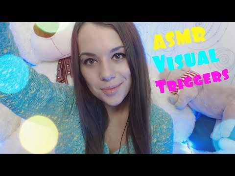 Видео: ASMR | Визуальные триггеры, шепот | Visual Triggers, Whisper | ASMR HoneyGirl