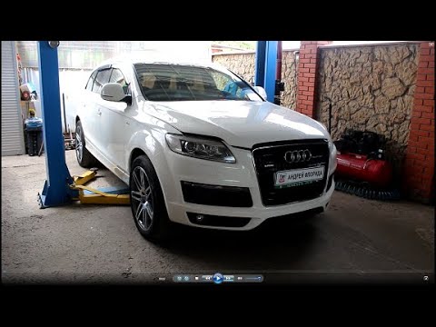 Видео: Замена прокладок теплообменника двигателя на АУДИ Q7 2008 AUDI Q7 3,0 дизель 1часть