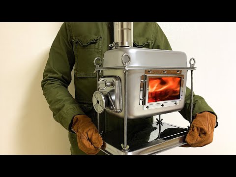 Видео: Самодельная Дровяная печь для Лагеря V2, Мощный, чтобы Повар - Проект Печи M