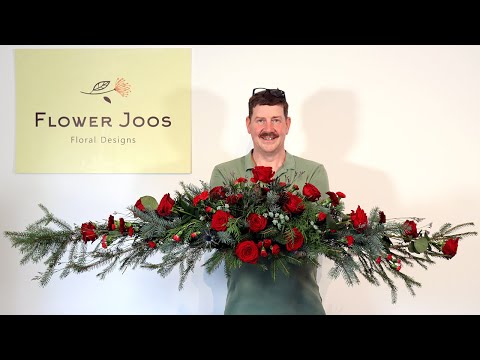 Видео: Как сделать большую цветочную рождественскую дорожку