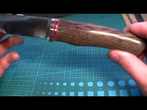 Видео: Как заполировать деревянную рукоять ножа.