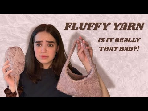 Видео: Вязальщица пробует пушистую пряжу! *стресс*
