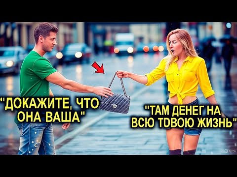 Видео: Бедный Отец-Одиночка Вернул Сумку С Деньгами… И Не Знал, Что Её Хозяйка — Молодая Миллионерша! 