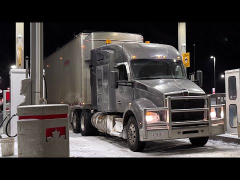 Видео: 154. Среда продолжается. Kenworth T880, Alberta, Canada, Drayton Valley, Caroline