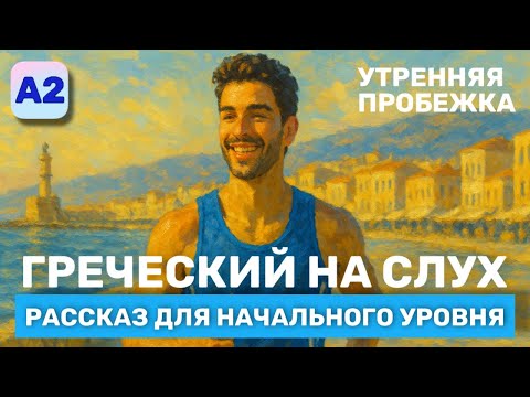 Видео: Греческий на Слух. Рассказ начального Уровня (А2)🎧. Утренняя пробежка.