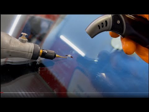 Видео: Ремонт скола, трещины на лобовом автостекле Volkswagen Tiguan - Петрозаводск!