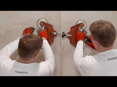 Видео: Плитка большого формата Tubadzin Monolith. Обработка и укладка/монтаж (santehimport.ua)